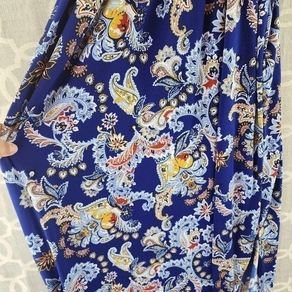 NWT Verse Winnie Made In U.S.A High Neck Paisley Tank Maxi Dress S - Picture 6 of 11